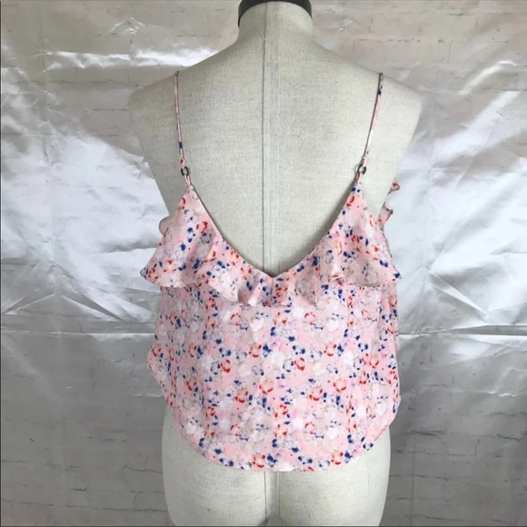 Topshop cropped ruffle cami top floral - Picture 5 of 5